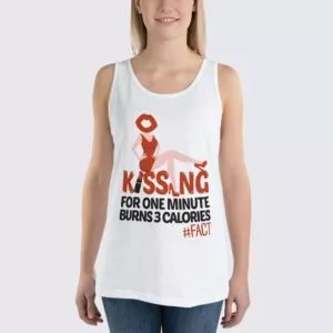 Kissing Fact - Women's Tank Top - White