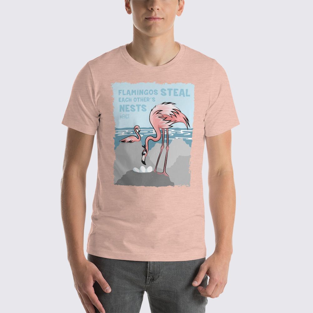 Flamingo Fact Mens T-Shirt - The Fact Shop