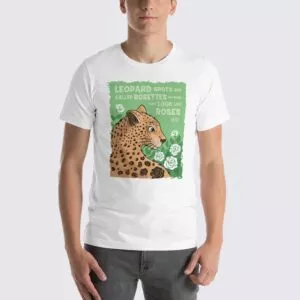 Men's Leopard #FACT T-Shirt - White