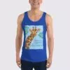 Men's Giraffe Tank Top - True Royal Blue