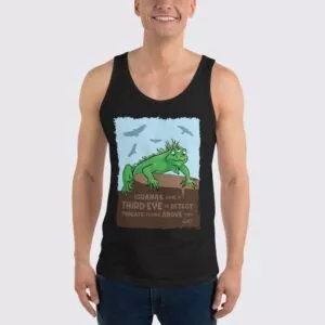 Men's Iguana Tank Top - Black