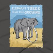 Elephants Clothing Design #FACT - Close Up - Asphalt