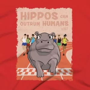 Hippos Clothing Design #FACT - Close Up - Red