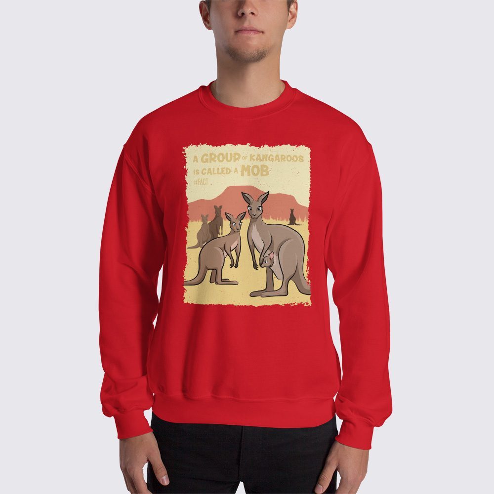 Kangaroo Fact Mens Sweatshirt - Fact Shop The
