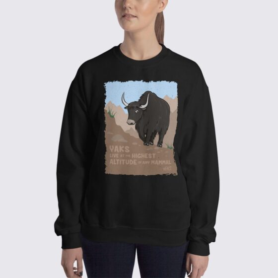 Women's Yak #FACT Sweatshirt - Black