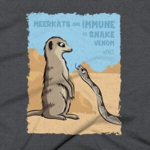 Meerkat Clothing Design #FACT - Close Up - Dark Heather