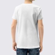 BC3001Y Kids T-Shirt - Back Image - White